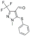 1-METHYL-5-(PHENYLSULFANYL)-3-(TRIFLUOROMETHYL)-1H-PYRAZOLE-4-CARBALDEHYDE CAS#: 321533-77-1