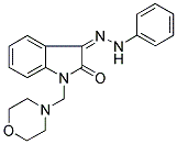 1-(MORPHOLINOMETHYL)-1H-INDOLE-2,3-DIONE 3-(N-PHENYLHYDRAZONE) CAS#: 321970-22-3