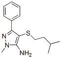 1-Methyl-3-phenyl-4-(3'-methyl)butylthio-5-aminopyrazole CAS#: 32528-00-0