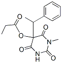 1-Methyl-5-(1-phenylethyl)-5-propionyloxy-2,4,6(1H,3H,5H)-pyrimidinetrione CAS#: 37431-42-8