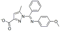 1-(N-(4-methoxyphenyl)benzimidoyl)-5-methyl-3-pyrazolecarboxylate CAS#: 36664-33-2