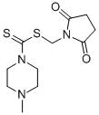 1-Piperazinecarbodithioic acid, 4-methyl-, succinimidomethyl ester CAS#: 38221-41-9
