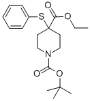 1-TERT-BUTYL 4-ETHYL 4-(PHENYLTHIO)PIPERIDINE-1,4-DICARBOXYLATE CAS#: 397264-09-4