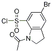 1-acetyl-5-broMo-2,3-dihydro-1H-indole-7-sulfonyl chloride CAS#: 30691-46-4