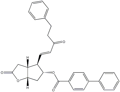 [1,1'-Biphenyl]-4-carboxylic acid (3aR,4R,5R,6aS)-hexahydro-2-oxo-4-[(1E)-3-oxo-5-phenyl-1-pentenyl]-2H-cyclopenta[b]furan-5-yl ester CAS#: 41639-72-9