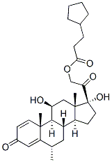 11beta,17,21-trihydroxy-6alpha-methylpregna-1,4-diene-3,20-dione 21-(3-cyclopentylpropionate) CAS#: 3545-59-3