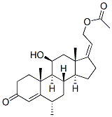 11beta,21-dihydroxy-6alpha-methylpregna-4,17(20)-dien-3-one 21-acetate CAS#: 3386-05-8