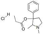 1,2-dimethyl-3-phenylpyrrolidin-3-yl propionate hydrochloride CAS#: 3734-16-5