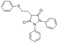 1,2-diphenyl-4-(2-phenylthioethyl)pyrazolidine-3,5-dione CAS#: 3736-92-3
