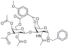 Benzyl 2-Acetamido-2-deoxy-4,6-O-(4’-methoxybenzylidene)-3-O-(2’,3’,4’,6’-tetra- O-acetyl-β-D-galactopyranosyl)-α-D-galactopyranoside CAS#: 121785-18-0
