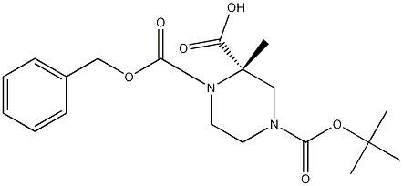 1,2,4-Piperazinetricarboxylic acid,4-(1,1-dimethylethyl)2-methyl1-(phenylmethyl)ester,(2S)- CAS#: 314741-38-3