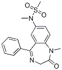 1,3-Dihydro-1-methyl-7-(N-methylmethylsulfonylamino)-5-phenyl-2H-1,4-benzodiazepin-2-one CAS#: 33211-51-7