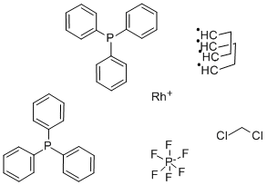 (1,5-CYCLOOCTADIENE)BIS(TRIPHENYLPHOSPHINE)RHODIUM(I) HEXAFLUOROPHOSPHATE DICHLOROMETHANE COMPLEX (1:1) CAS#: 35238-97-2