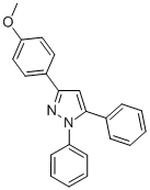 1,5-DIPHENYL-3-(4-METHOXYPHENYL)-1H-PYRAZOLE CAS#: 33045-40-8