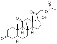 17,21-dihydroxy-5alpha-pregnane-3,11,20-trione 21-acetate CAS#: 3751-02-8