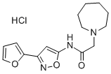 1H-Azepine-1-acetamide, N-(3-(2-furanyl)-5-isoxazolyl)hexahydro-, mono hydrochloride CAS#: 37853-39-7
