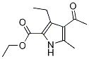 1H-Pyrrole-2-carboxylic acid, 4-acetyl-3-ethyl-5-Methyl-, ethyl ester CAS#: 37013-86-8