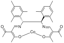 (1R,2R)-N,N'-BIS(2-ACETYL-3-OXO-2-BUTENYLIDENE)-1,2-DIMESITYLETHYLENEDIAMINATO COBALT(II) CAS#: 361346-80-7