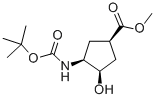 (1S,2R,4R)-N-BOC-1-AMINO-2-HYDROXYCYCLOPENTANE-4-CARBOXYLIC ACID METHYL ESTER CAS#: 321744-23-4