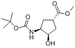 (1S,2R,4S)-N-BOC-1-AMINO-2-HYDROXYCYCLOPENTANE-4-CARBOXYLIC ACID METHYL ESTER CAS#: 321744-21-2
