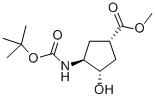 (1S,2S,4S)-N-BOC-1-AMINO-2-HYDROXYCYCLOPENTANE-4-CARBOXYLIC ACID METHYL ESTER CAS#: 321744-19-8