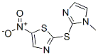 2-(1-methylimidazol-2-yl)sulfanyl-5-nitro-1,3-thiazole CAS#: 39259-57-9