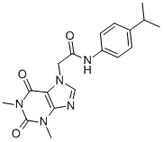 2-(1,3-DIMETHYL-2,6-DIOXO-1,2,3,6-TETRAHYDRO-7H-PURIN-7-YL)-N-(4-ISOPROPYLPHENYL)ACETAMIDE CAS#: 349085-38-7