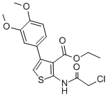 2-(2-CHLORO-ACETYLAMINO)-4-(3,4-DIMETHOXY-PHENYL)-THIOPHENE-3-CARBOXYLIC ACID ETHYL ESTER CAS#: 304863-82-9