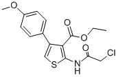 2-(2-CHLORO-ACETYLAMINO)-4-(4-METHOXY-PHENYL)-THIOPHENE-3-CARBOXYLIC ACID ETHYL ESTER CAS#: 356568-71-3