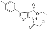 2-(2-CHLORO-ACETYLAMINO)-4-P-TOLYL-THIOPHENE-3-CARBOXYLIC ACID ETHYL ESTER CAS#: 138098-81-4