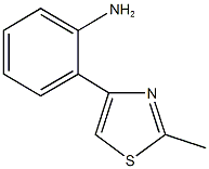 2-(2-METHYL-1,3-THIAZOL-4-YL)ANILINE CAS#: 305811-38-5