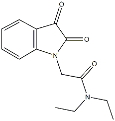 2-(2,3-dioxo-2,3-dihydro-1H-indol-1-yl)-N,N-diethylacetamide CAS#: 332412-98-3