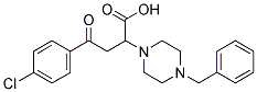 2-(4-BENZYLPIPERAZINO)-4-(4-CHLOROPHENYL)-4-OXOBUTANOIC ACID CAS#: 301193-88-4
