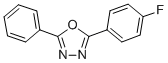 2-(4-FLUOROPHENYL)-5-PHENYL-1,3,4-OXADIAZOLE CAS#: 324-80-1