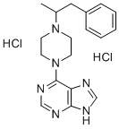 2-(4-(alpha-Methyl)phenethyl-1-piperazinyl)-9H-purine dihydrochloride CAS#: 37424-74-1