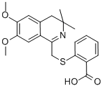 2-(6,7-DIMETHOXY-3,3-DIMETHYL-3,4-DIHYDRO-ISOQUINOLIN-1-YLMETHYLSULFANYL)-BENZOIC ACID CAS#: 332358-89-1