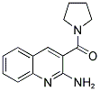 2-AMINE-3-(1-PYRROLIDINYLCARBONYL)QUINOLINE CAS#: 33543-42-9