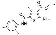 2-AMINO-5-(2,4-DIMETHYL-PHENYLCARBAMOYL)-4-METHYL-THIOPHENE-3-CARBOXYLIC ACID ETHYL ESTER CAS#: 329082-05-5