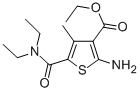 2-AMINO-5-DIETHYLCARBAMOYL-4-METHYL-THIOPHENE-3-CARBOXYLIC ACID ETHYL ESTER CAS#: 329082-04-4