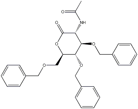 2-Acetamido-3,4,6-tri-O-benzyl-2-deoxy-D-glucono-1,5-lactone CAS#: 34051-37-1