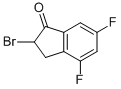 2-BROMO-4,6-DIFLUORO-2,3-DIHYDRO-1H-INDEN-1-ONE CAS#: 296281-80-6