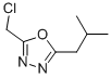 2-(CHLOROMETHYL)-5-ISOBUTYL-1,3,4-OXADIAZOLE CAS#: 3914-47-4