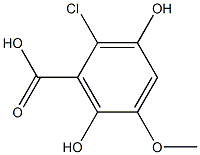 2-Chloro-3,6-dihydroxy-5-Methoxybenzoic acid CAS#: 34603-06-0