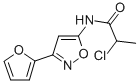 2-Chloro-N-(3-(2-furanyl)-5-isoxazolyl)propanamide CAS#: 37853-38-6
