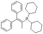 2-(Dicyclohexylphosphino)-1,1-diphenyl-1-propene, Dicyclohexyl(1-methyl-2,2-diphenylvinyl)phosphine CAS#: 384842-24-4