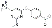 2-(METHYLSULFANYL)-4-(4-NITROPHENOXY)-6-(TRIFLUOROMETHYL)PYRIMIDINE CAS#: 303988-12-7