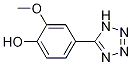2-Methoxy-4-(1H-tetrazol-5-yl)phenol CAS#: 376609-66-4