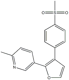 2-Methyl-5-(3-(4-(Methylsulfonyl)phenyl)furan-2-yl)pyridine CAS#: 307531-96-0