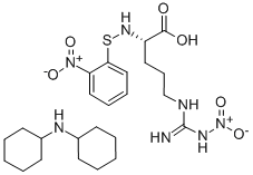 2-NITROPHENYLSULFANYL-N-OMEGA-NITRO-L-ARGININE DICYCLOHEXYLAMMONIUM SALT CAS#: 33385-74-9