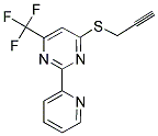 2-PROPYNYL 2-(2-PYRIDINYL)-6-(TRIFLUOROMETHYL)-4-PYRIMIDINYL SULFIDE CAS#: 338418-25-0